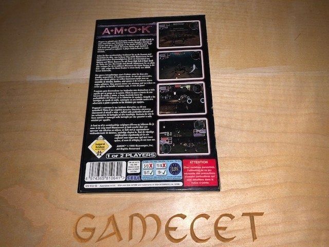 AMOK Sega Saturn SS Disc ONLY A.M.O.K PAL Rare | Australia