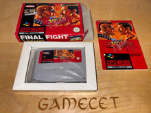 Laden Sie das Bild in den Galerie-Viewer, Final Fight Super Nintendo SNES PAL Deutscher Text