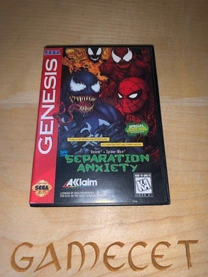 Spiderman Venom Separation Anxiety Sega Mega Drive Genesis